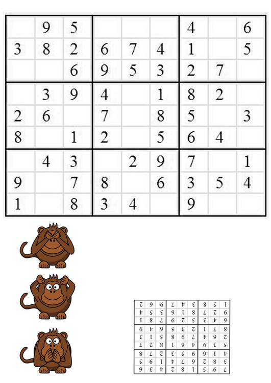 Imagen sudoku - monos