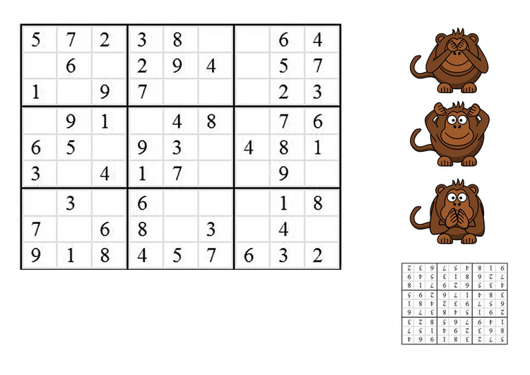 Imagen sudoku - monos