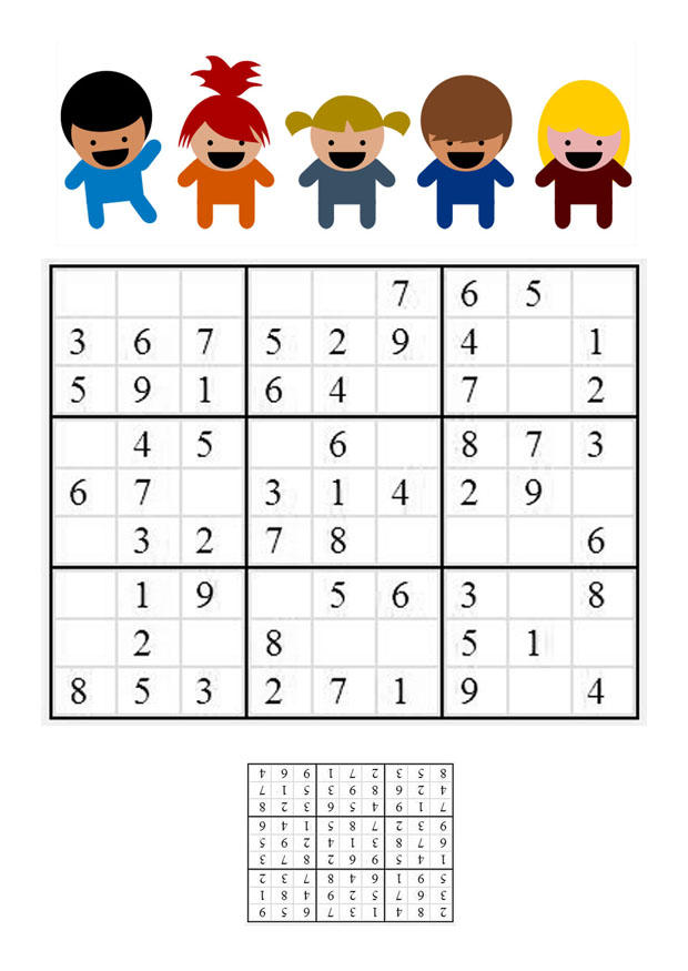 Imagen sudoku - niÃ±os