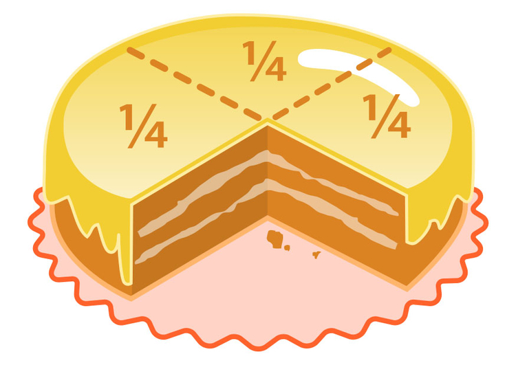 Imagen tarta - un cuarto