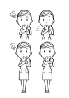 Dibujo para colorear teléfono inteligente
