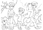 Dibujo para colorear tÃmido