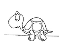 Dibujo para colorear tortuga