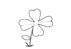 Dibujo para colorear trÃ©bol
