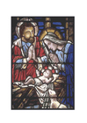 vidriera - nacimiento de Jesús