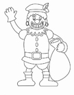 Dibujo para colorear Zwarte Piet (1)