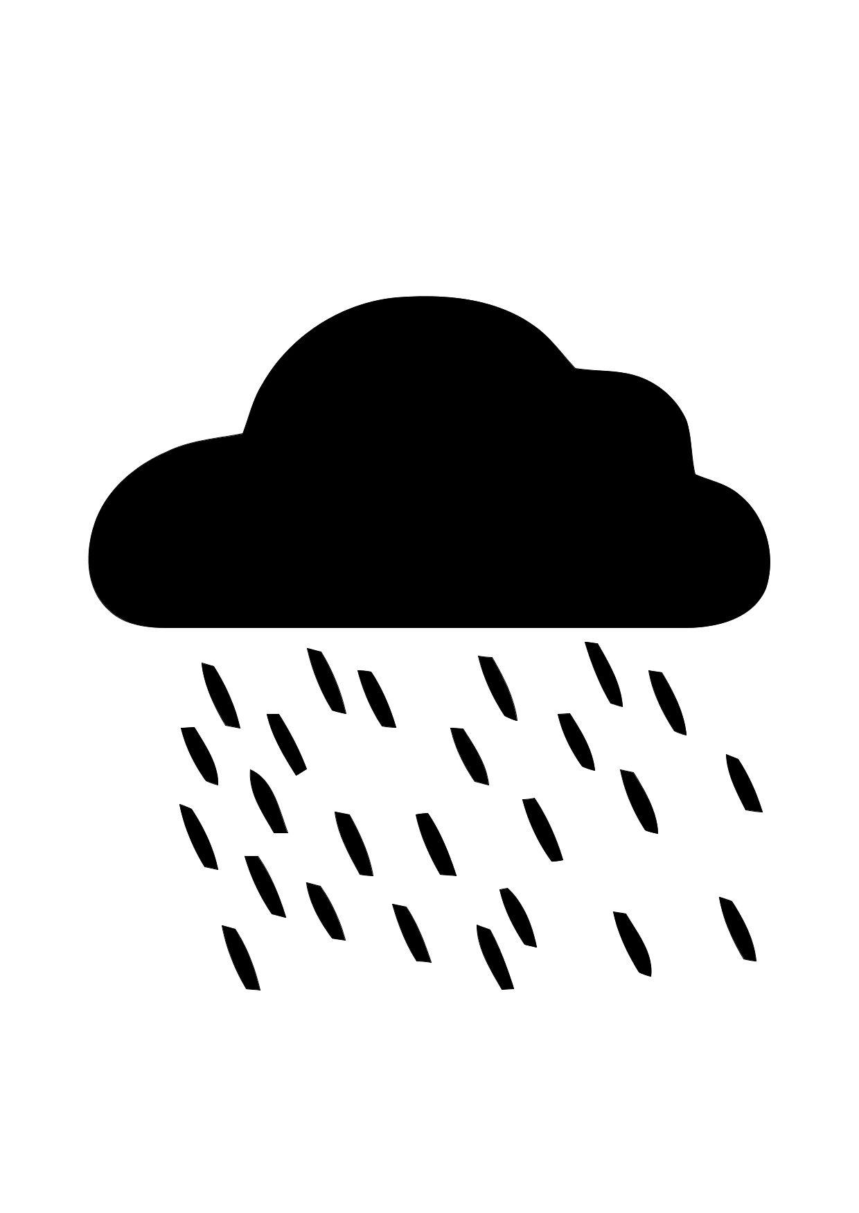 01a. lluvia Dibujo para colorear 01a. lluvia