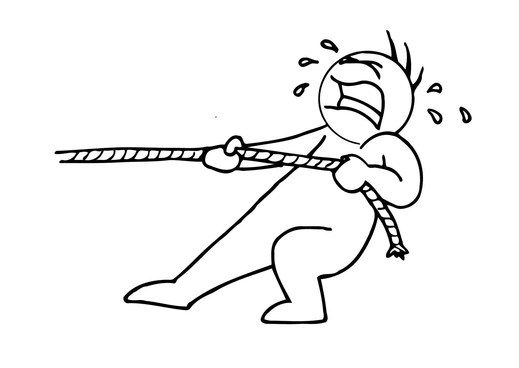 Dibujo para colorear 03b. tirar