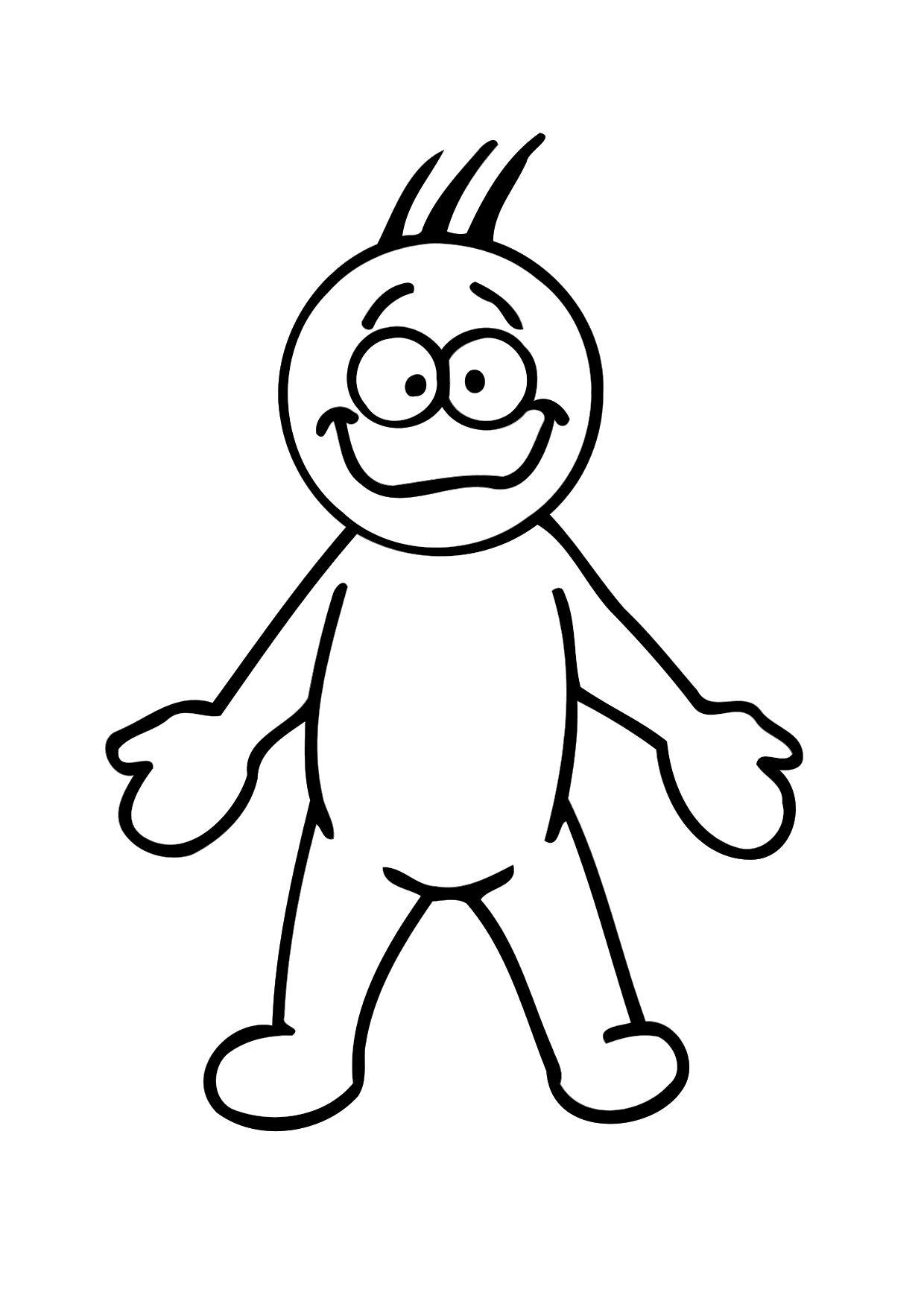 despierto Dibujo para colorear despierto