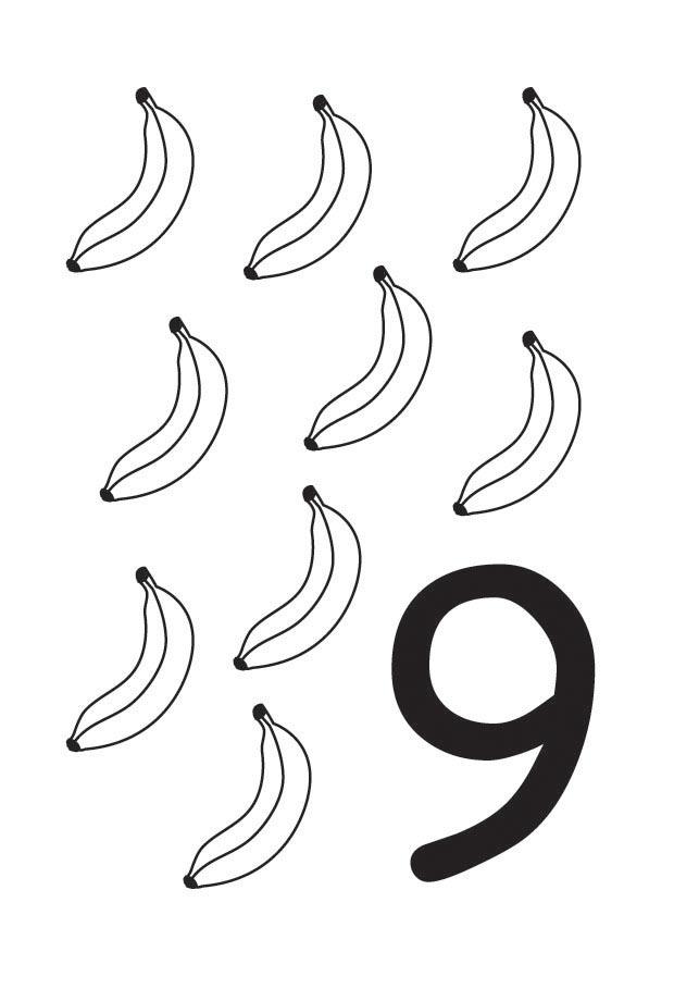 9 Dibujo para colorear 9