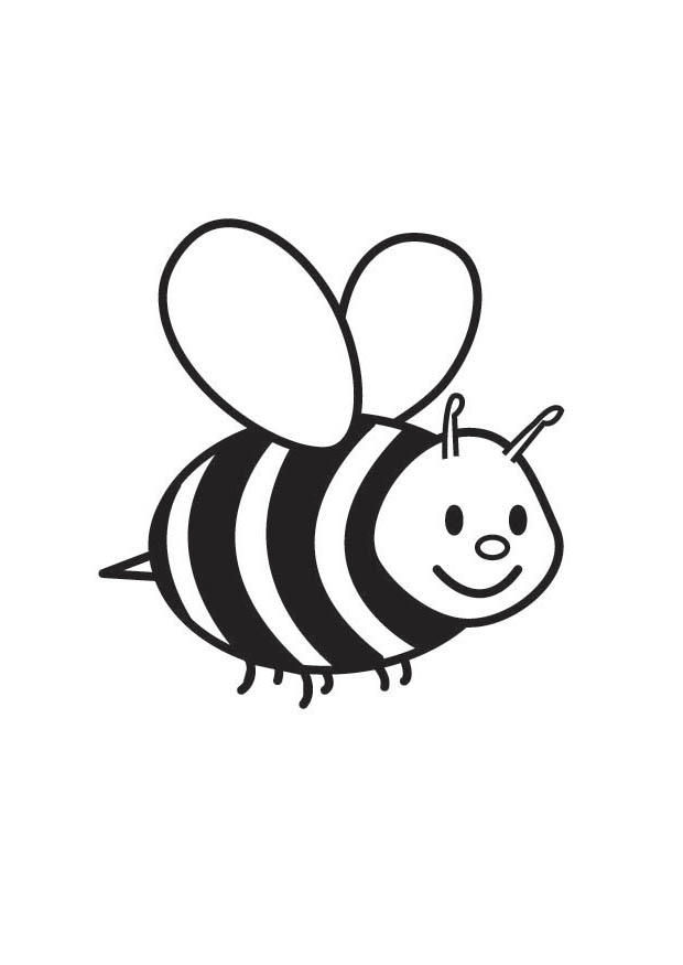 abeja Dibujo para colorear abeja