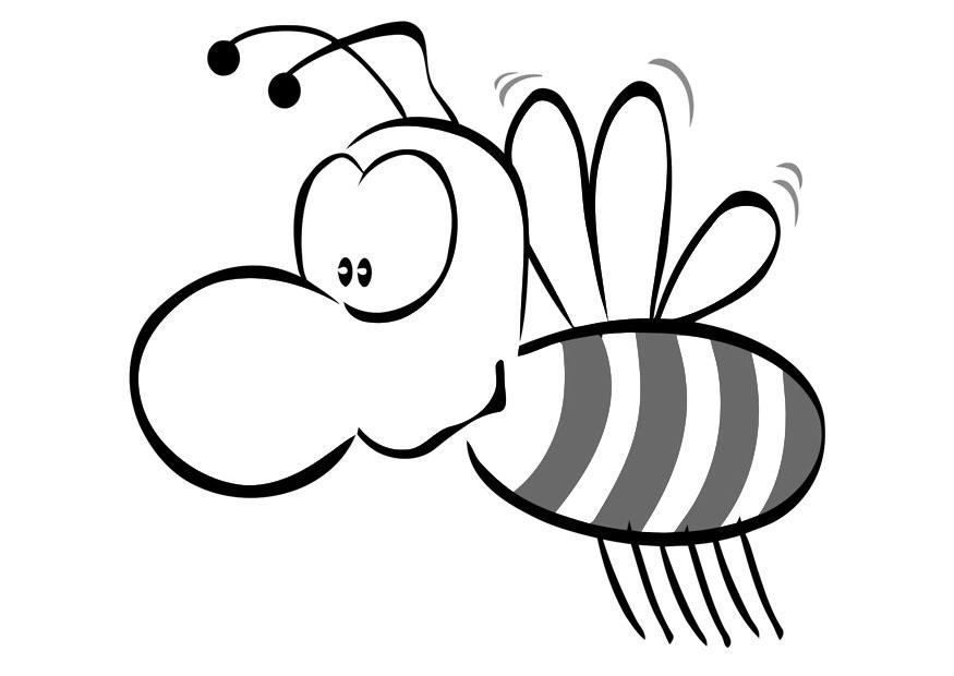 abeja Dibujo para colorear abeja