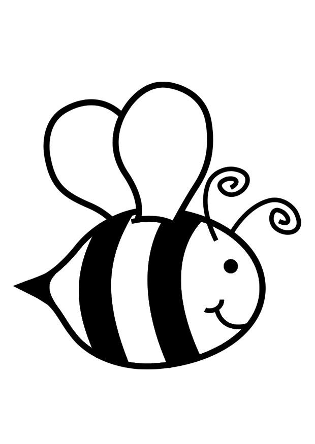 abeja Dibujo para colorear abeja