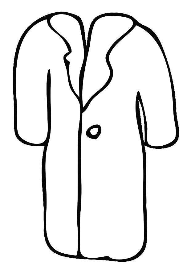 abrigo Dibujo para colorear abrigo