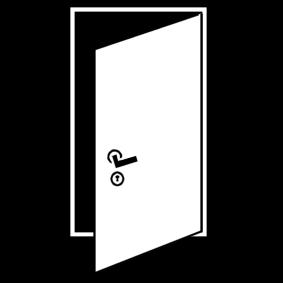 abrir la puerta Dibujo para colorear abrir la puerta