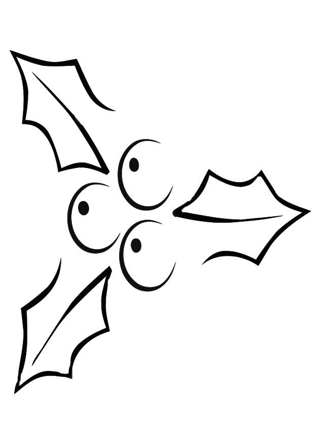 acebo Dibujo para colorear acebo