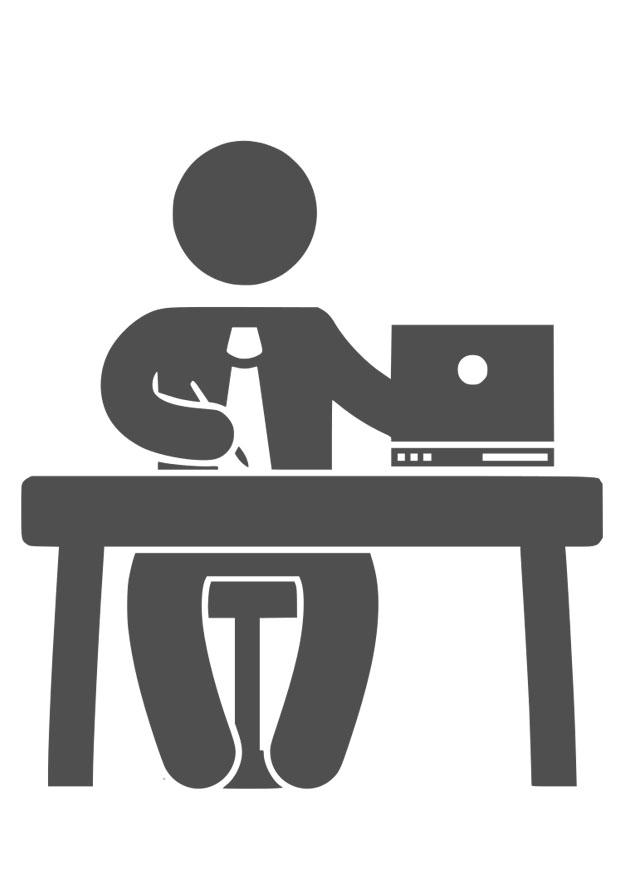 administrativo Dibujo para colorear administrativo