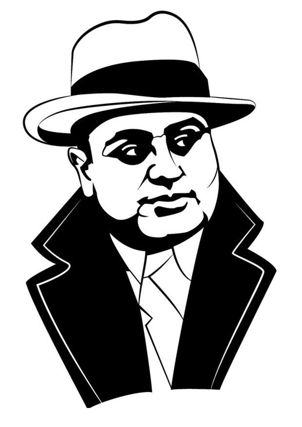 al capone Dibujo para colorear al capone