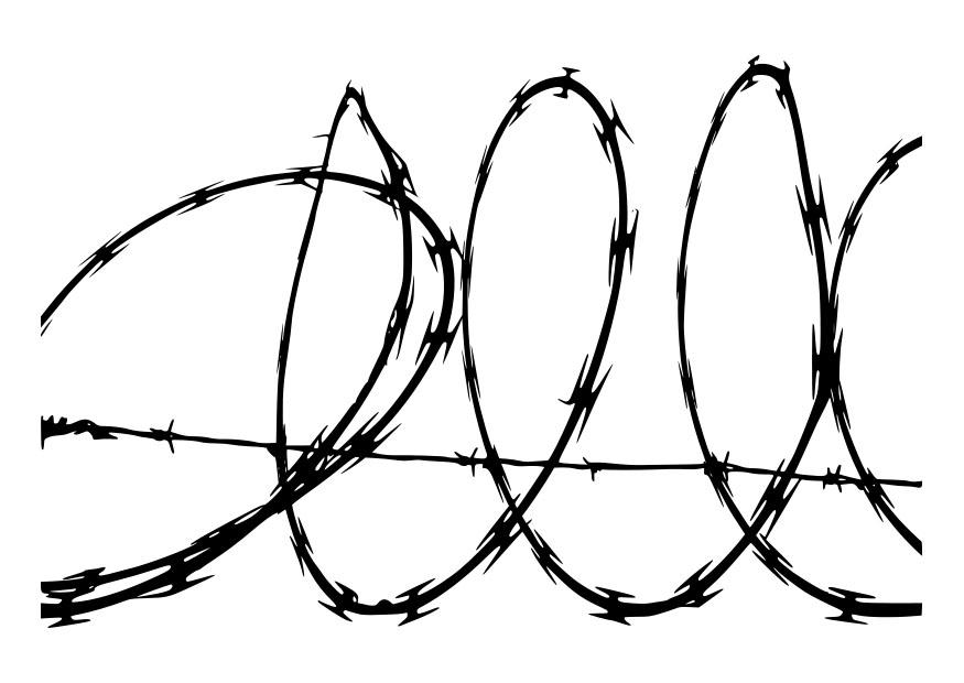 alambre de pAºas Dibujo para colorear alambre de pAºas