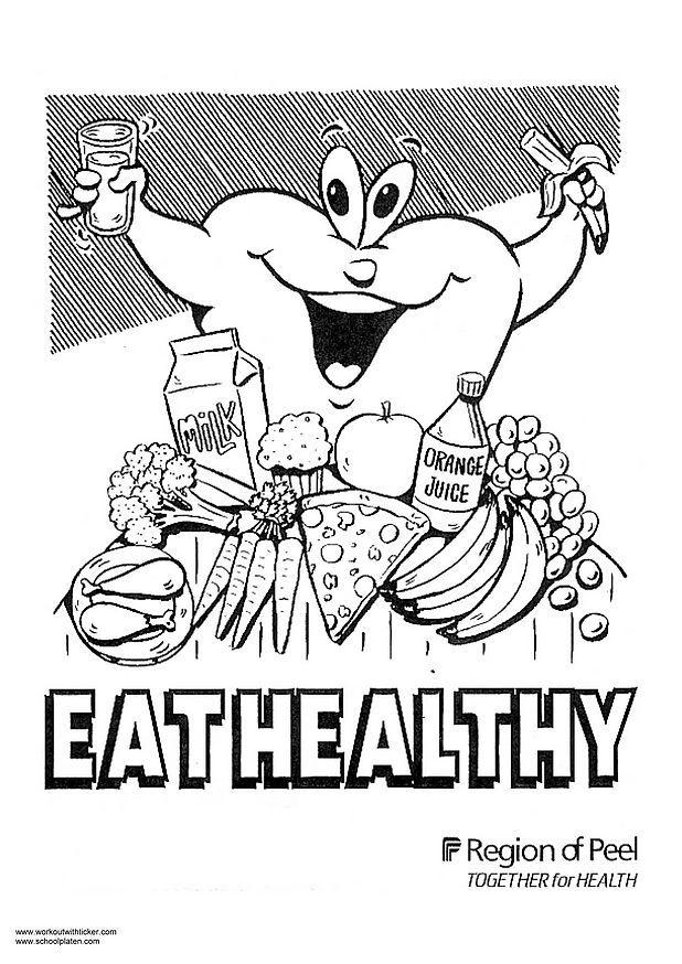 alimentaciA³n sana Dibujo para colorear alimentaciA³n sana