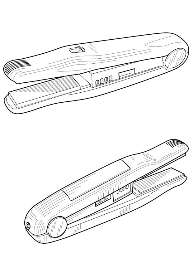 alisador de pelo Dibujo para colorear alisador de pelo