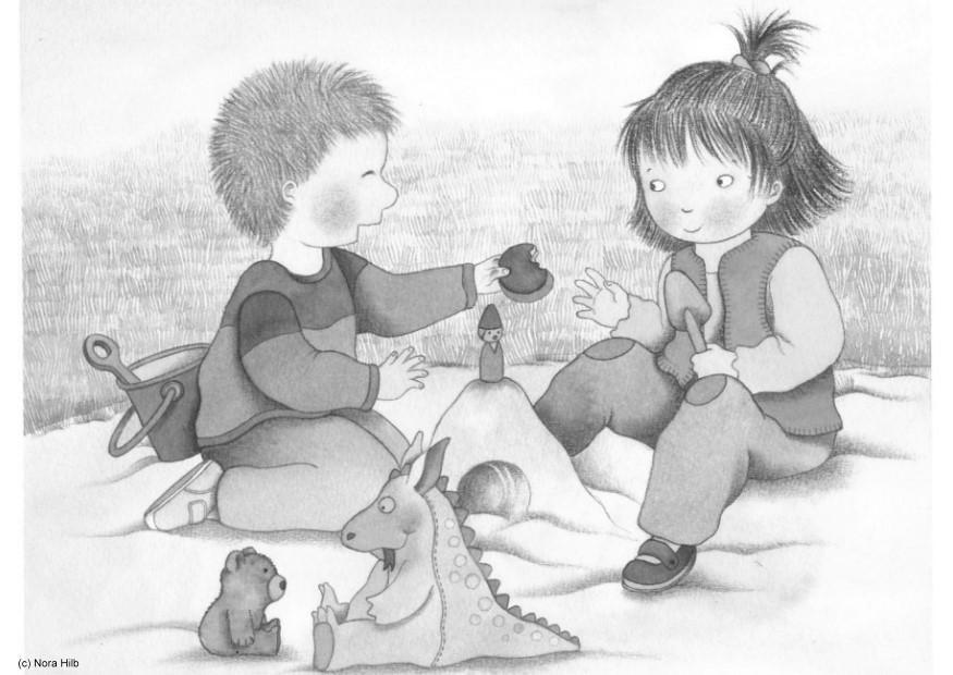 amigos Dibujo para colorear amigos