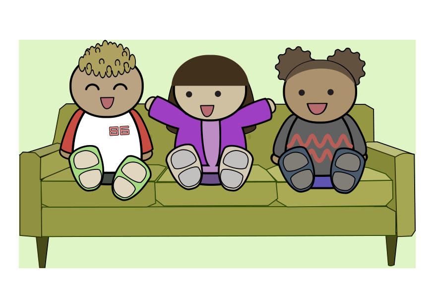 amigos en sofA¡ Imagen amigos en sofA¡