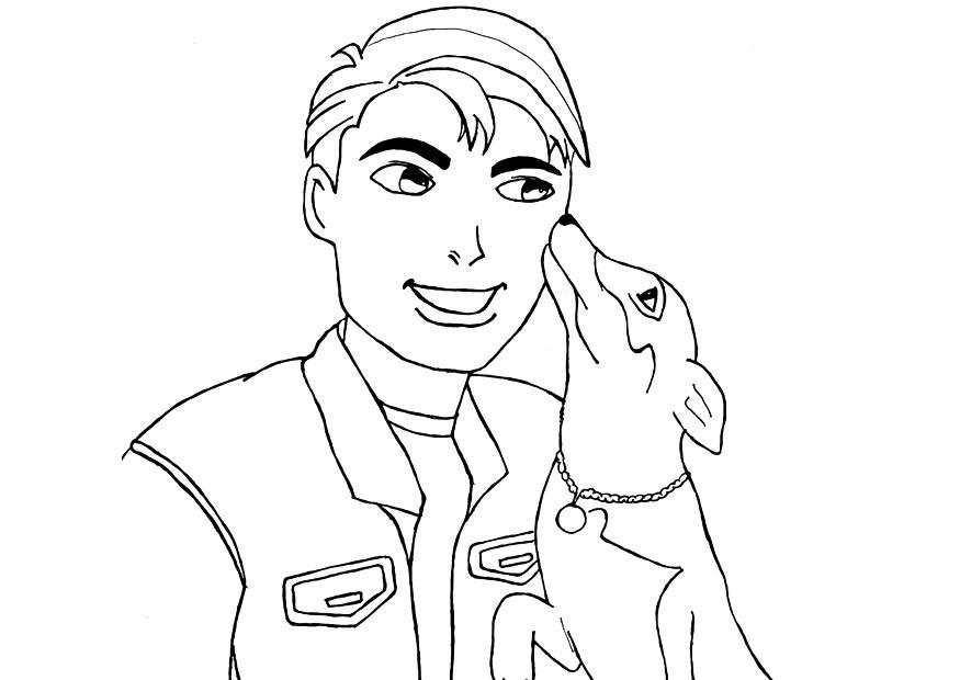 amistad Dibujo para colorear amistad