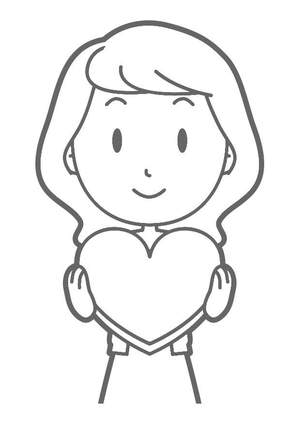 amor Dibujo para colorear amor