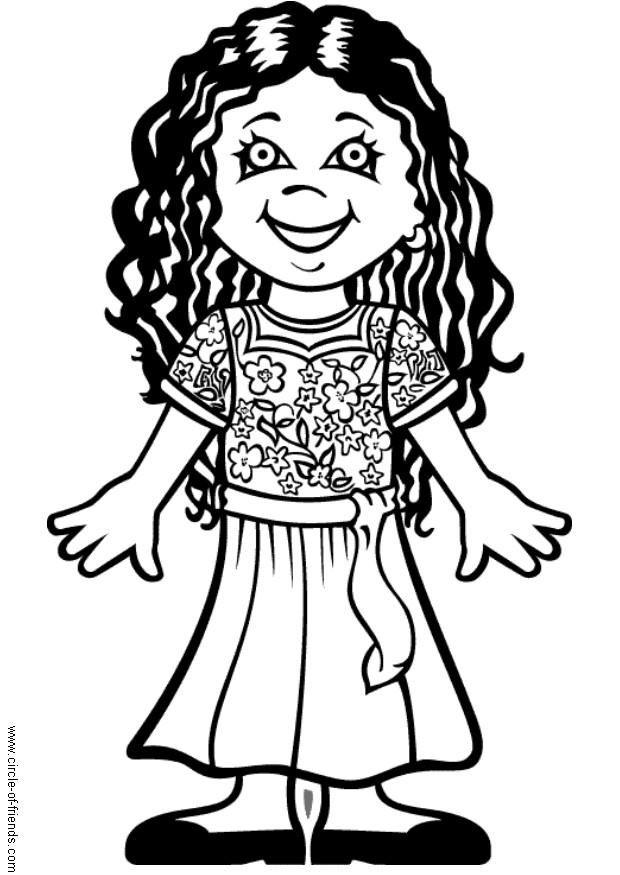 Dibujo para colorear ana