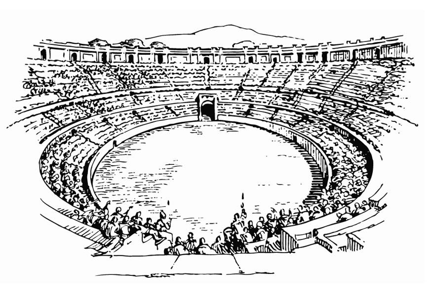 anfiteatro Dibujo para colorear anfiteatro