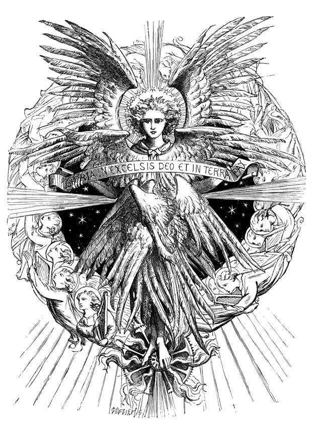 Angel Dibujo para colorear Angel