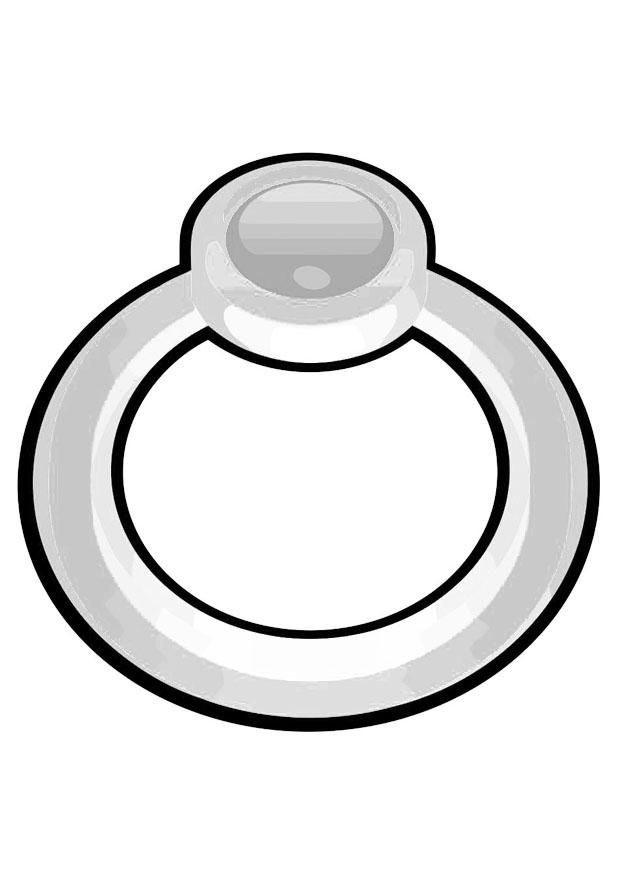 anillo Dibujo para colorear anillo