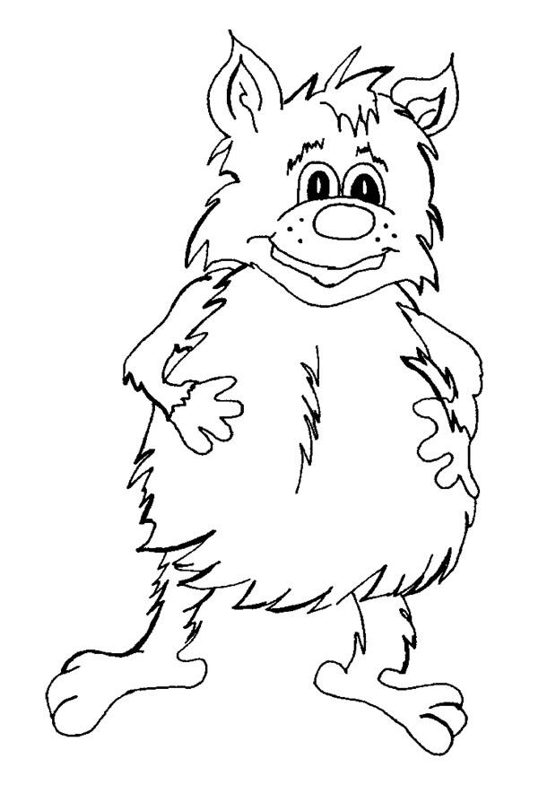 animal fantA¡stico Dibujo para colorear animal fantA¡stico
