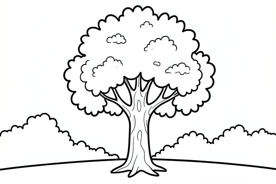 A¡rbol Dibujo para colorear A¡rbol