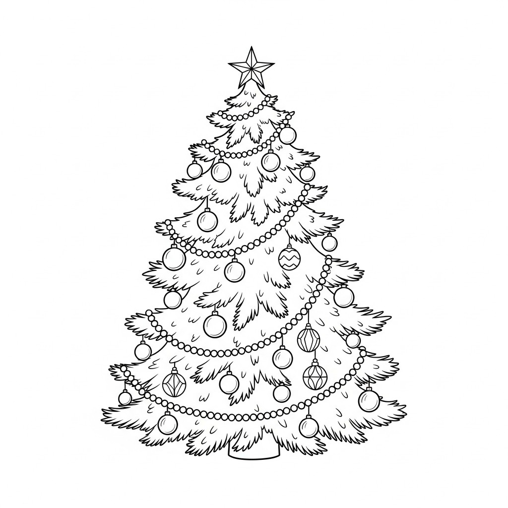 A¡rbol de navidad Dibujo para colorear A¡rbol de navidad