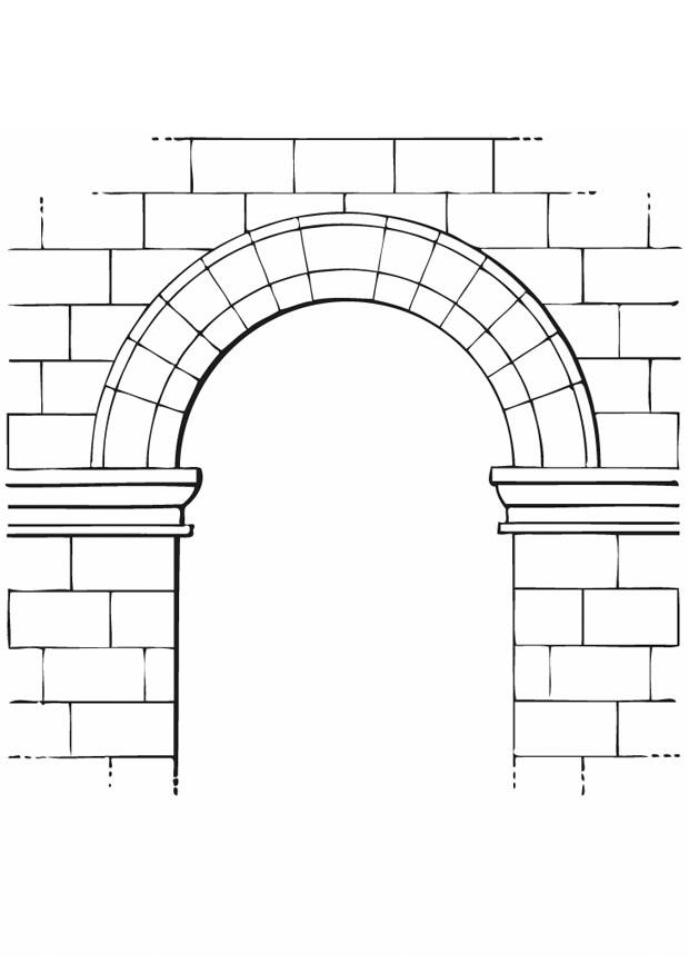 arco Dibujo para colorear arco