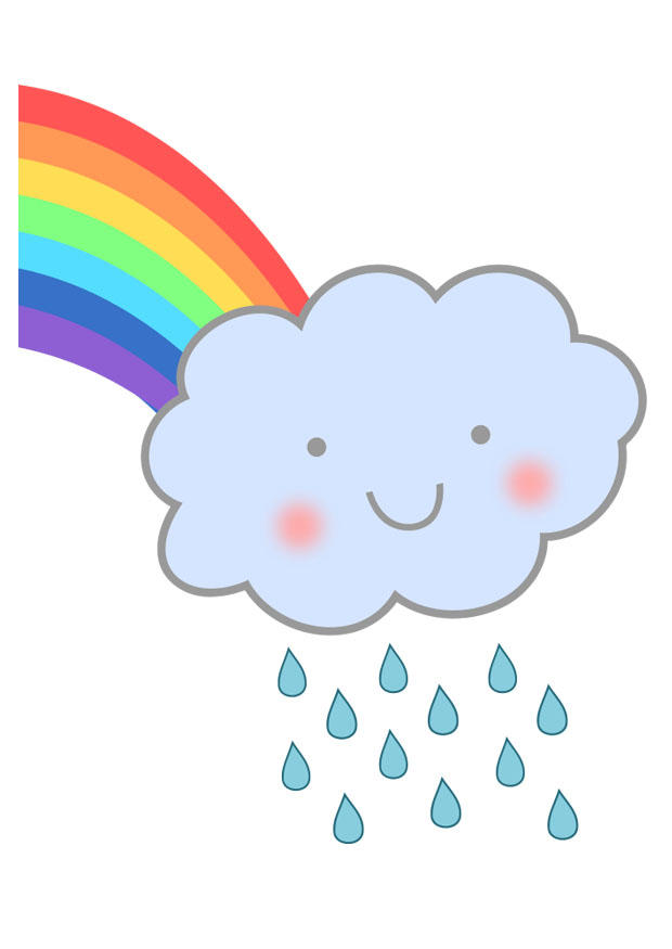 arcoiris con lluvia Imagen arcoiris con lluvia
