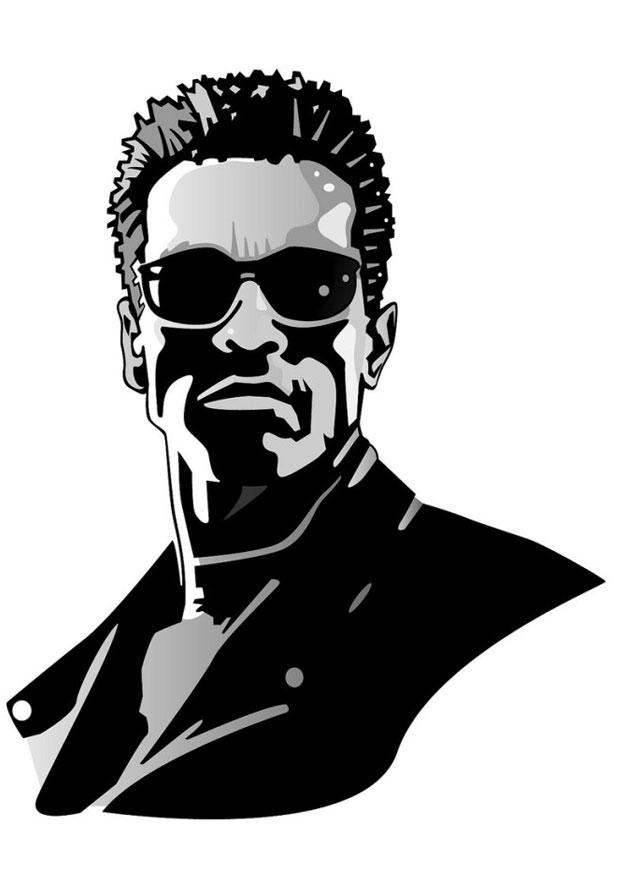 arnold schwarzenegger Dibujo para colorear arnold schwarzenegger