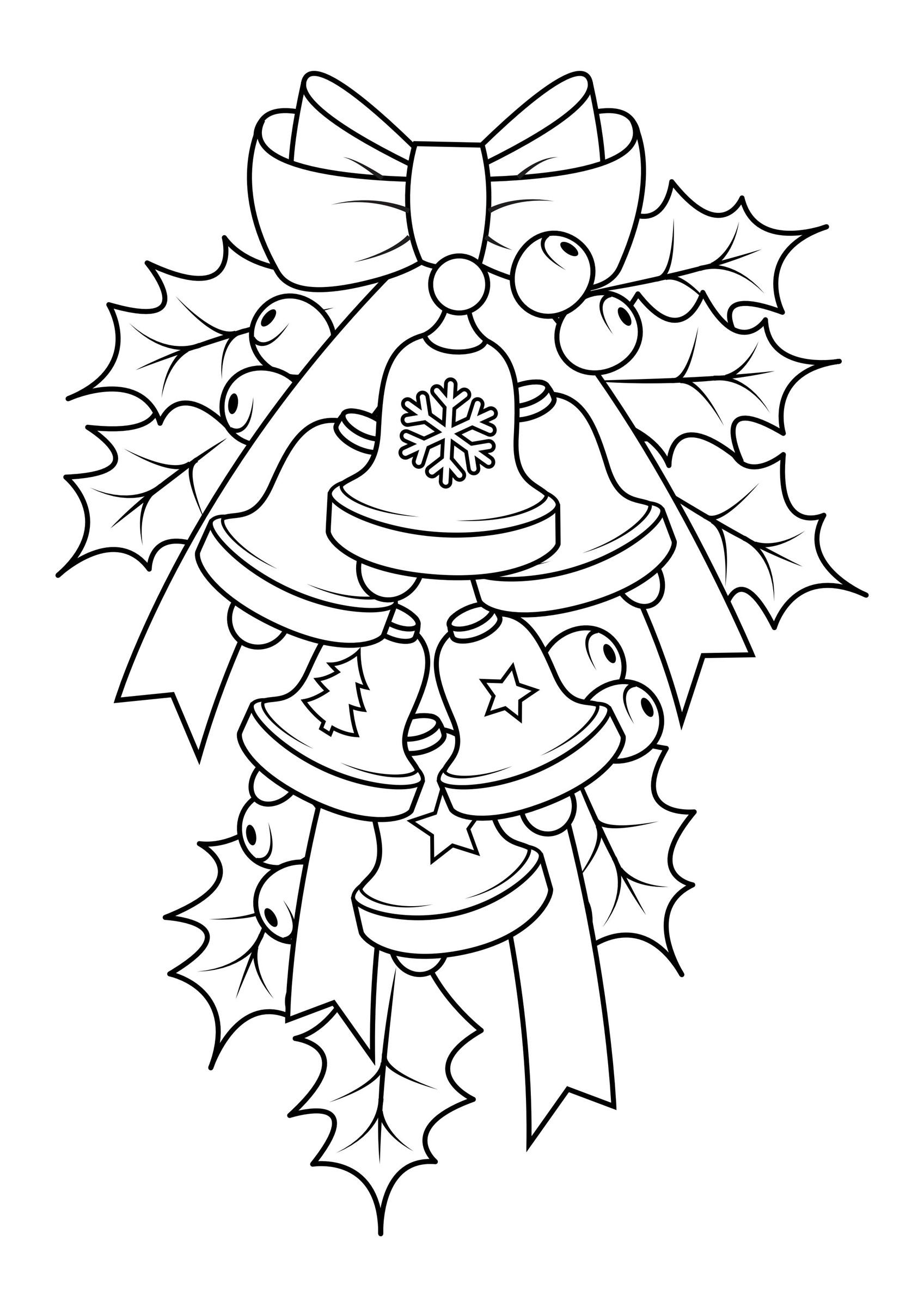 arreglo de navidad Dibujo para colorear arreglo de navidad
