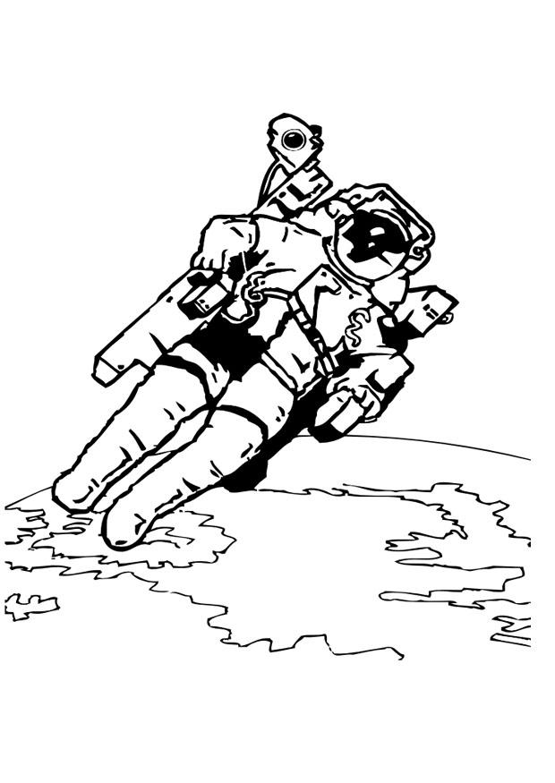 astronauta Dibujo para colorear astronauta