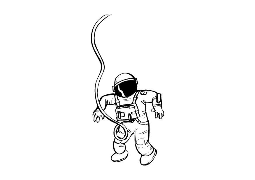 astronauta Dibujo para colorear astronauta