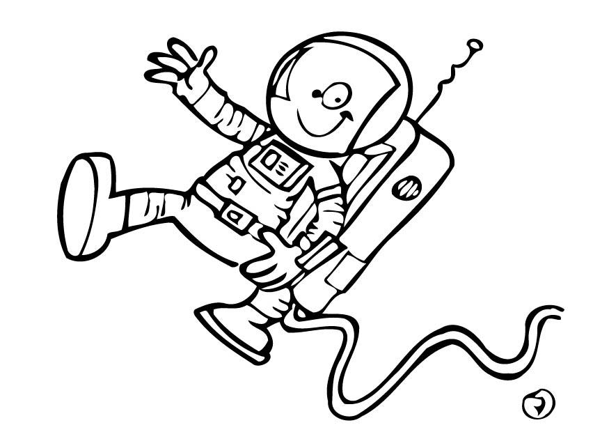 astronauta Dibujo para colorear astronauta