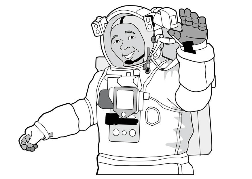 astronauta Dibujo para colorear astronauta