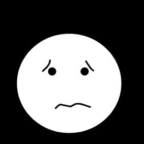 Dibujo para colorear asustado