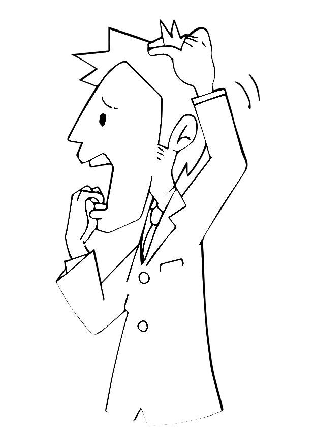 asustarse Dibujo para colorear asustarse