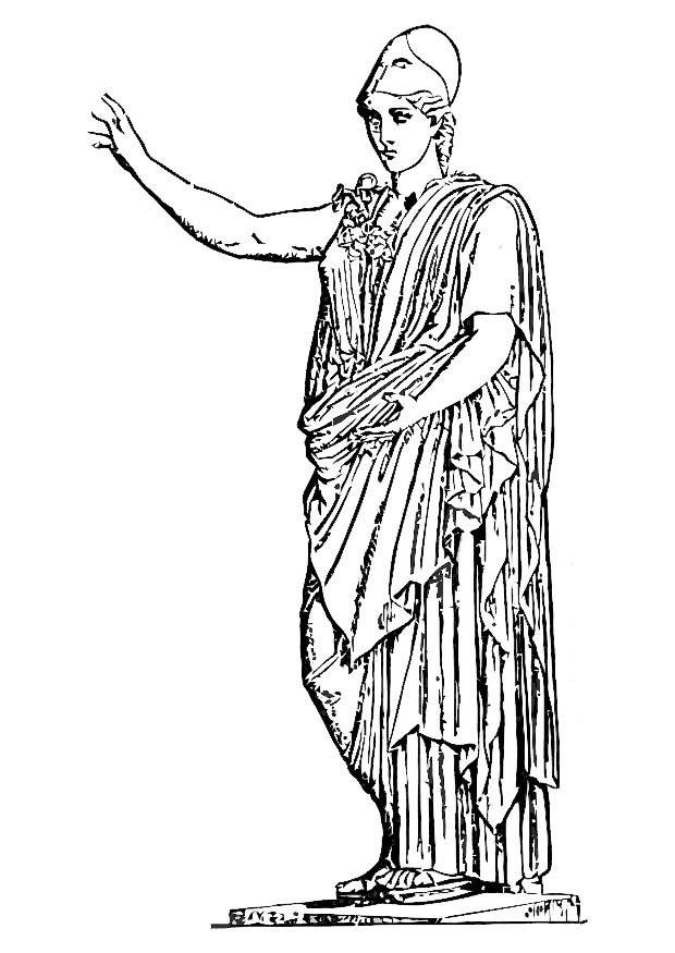 atenas Dibujo para colorear atenas