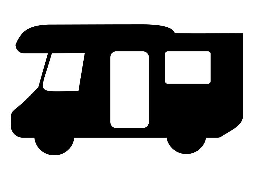 autocaravana Dibujo para colorear autocaravana