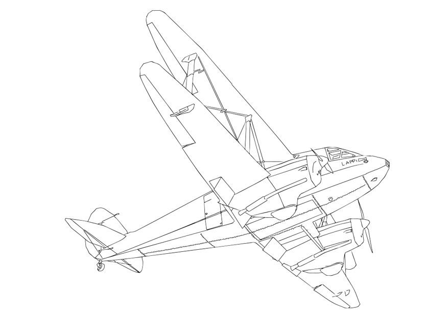 aviA³n Dibujo para colorear aviA³n