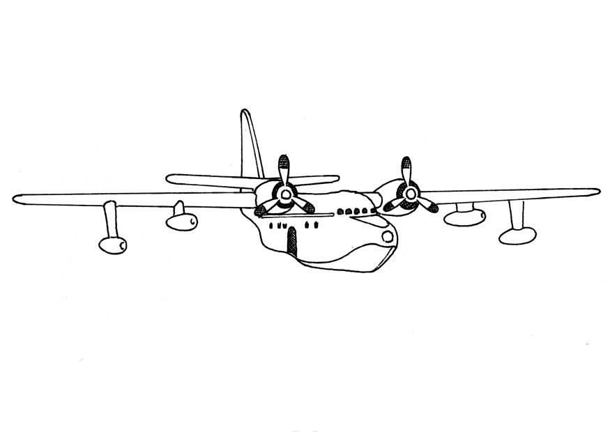aviA³n Dibujo para colorear aviA³n